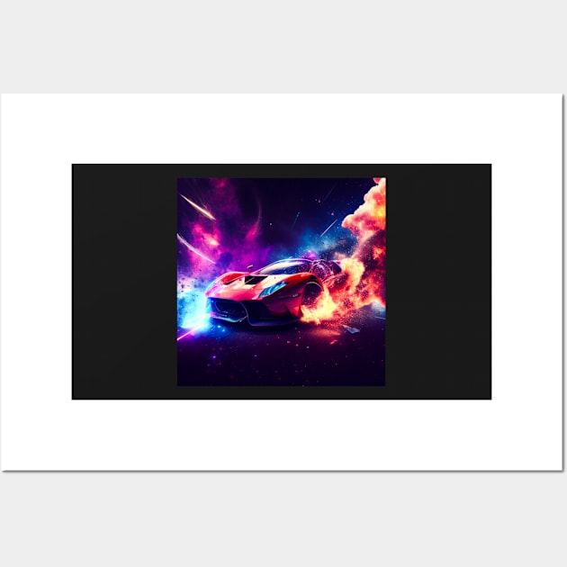 Cosmic Car Wall Art by FattoAMano